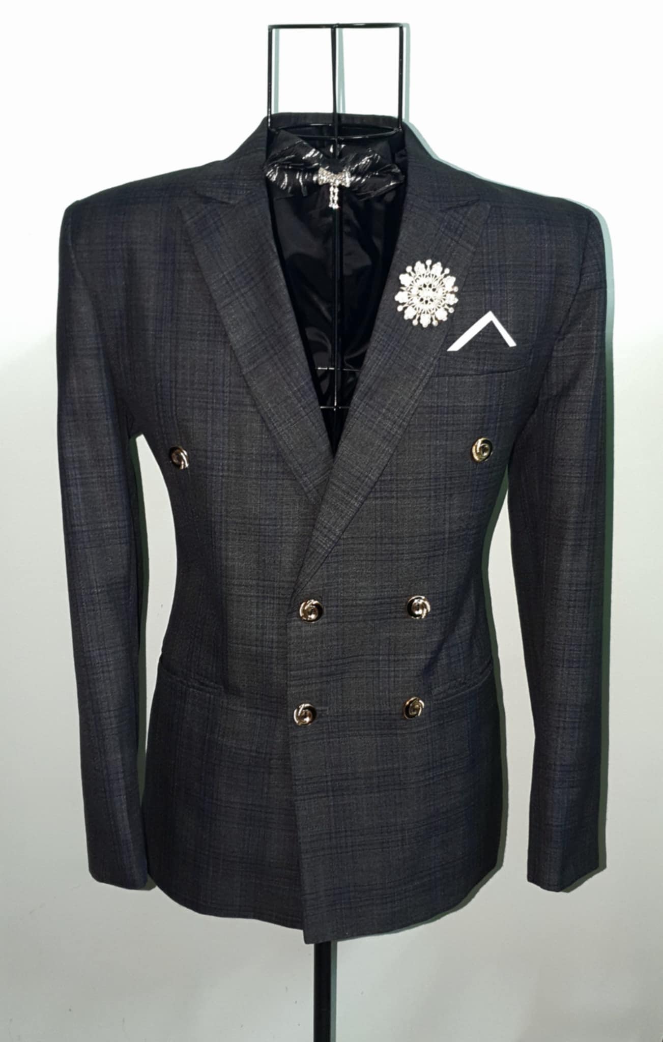 Áo Vest Cưới Nam 6 Nút Cao Cấp – Vest Double Breasted Sang Trọng, Phom Slim Fit Chuẩn Chú Rể | Mã SP: AV-003 - Ảnh 3