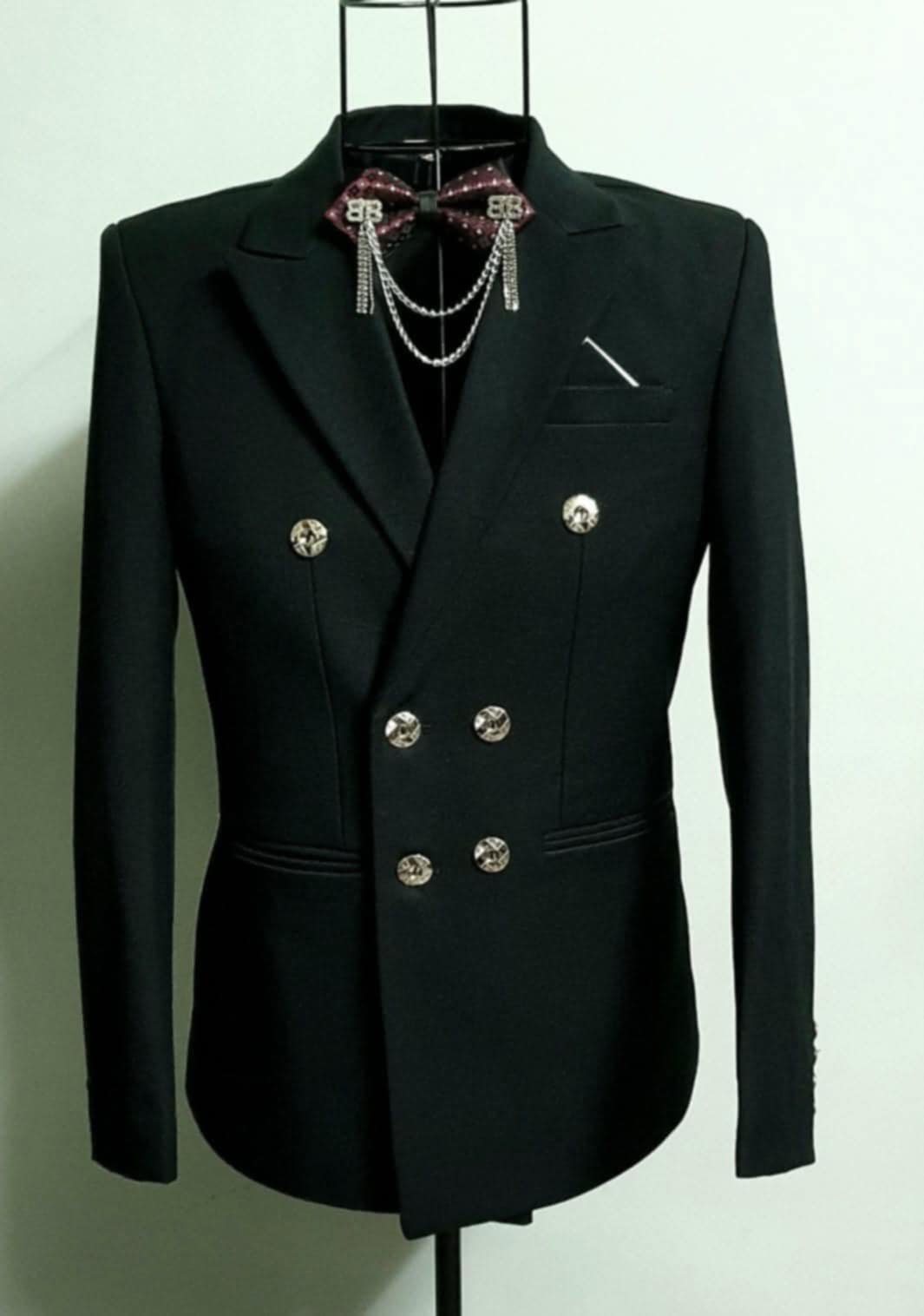 Áo Vest Cưới Nam 6 Nút Cao Cấp – Vest Double Breasted Sang Trọng, Phom Slim Fit Chuẩn Chú Rể | Mã SP: AV-003 - Ảnh 2