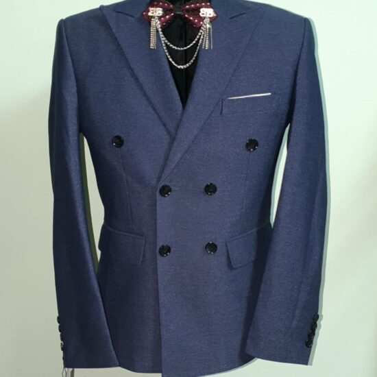 Áo Vest Cưới Nam 6 Nút Cao Cấp – Vest Double Breasted Sang Trọng, Phom Slim Fit Chuẩn Chú Rể - Màu Xanh Dương Nhạt | Mã SP: AV-019