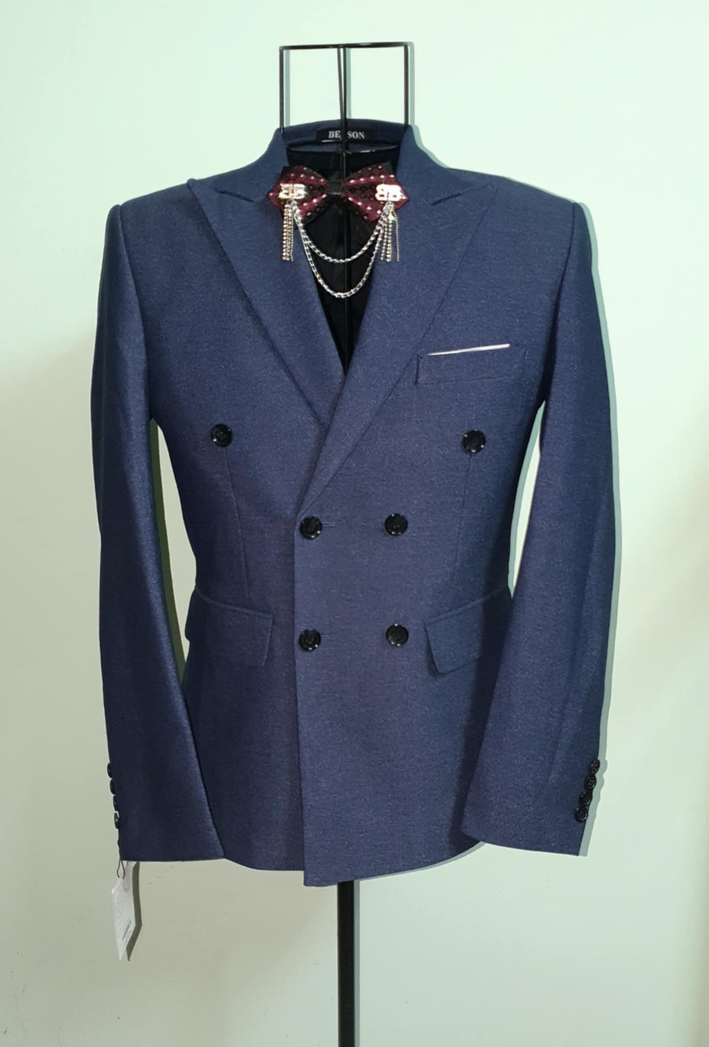 Áo Vest Cưới Nam 6 Nút Cao Cấp – Vest Double Breasted Sang Trọng, Phom Slim Fit Chuẩn Chú Rể | Mã SP: AV-003 - Ảnh 5